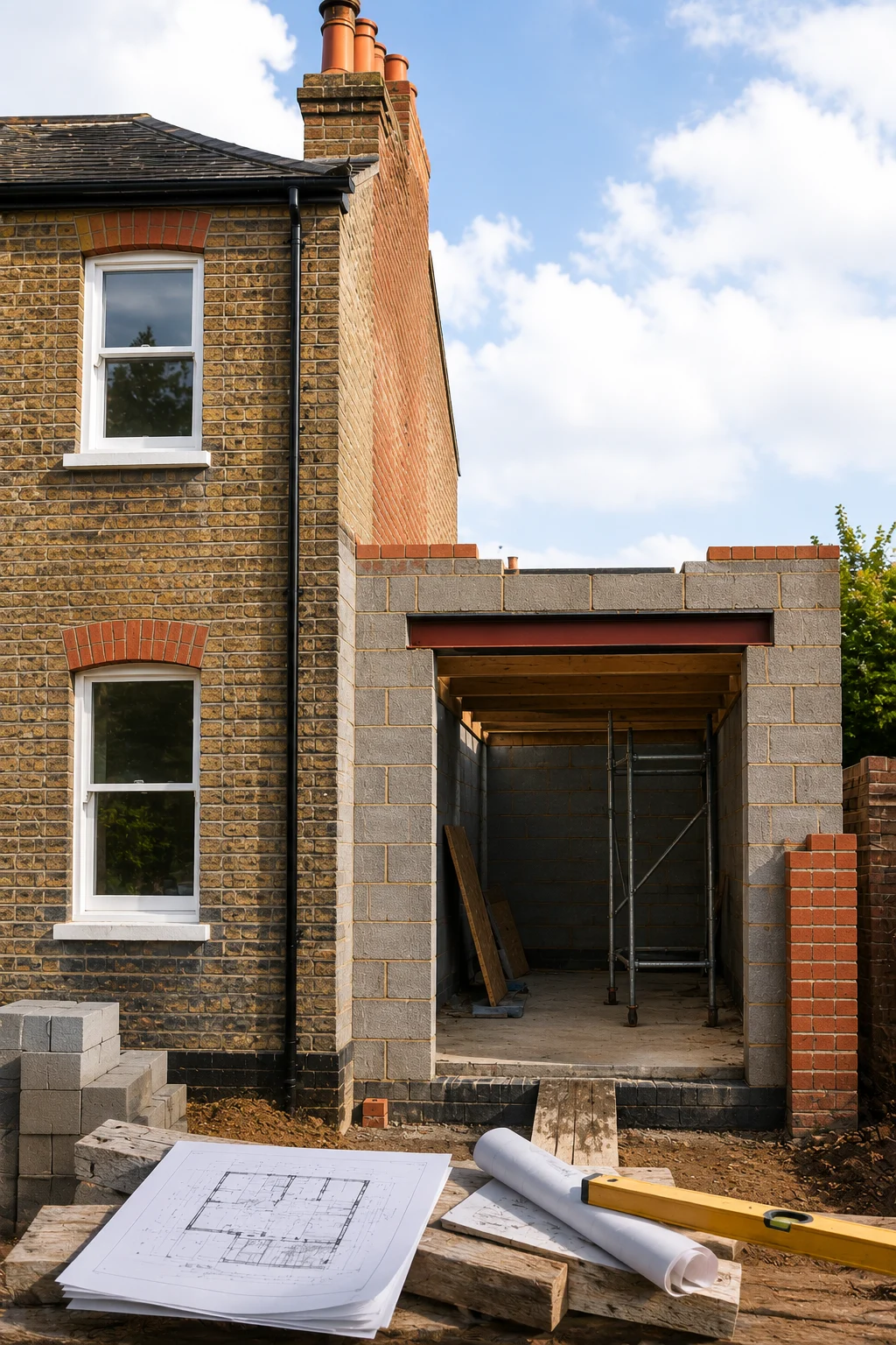 Party wall shared between two neighbouring East London properties