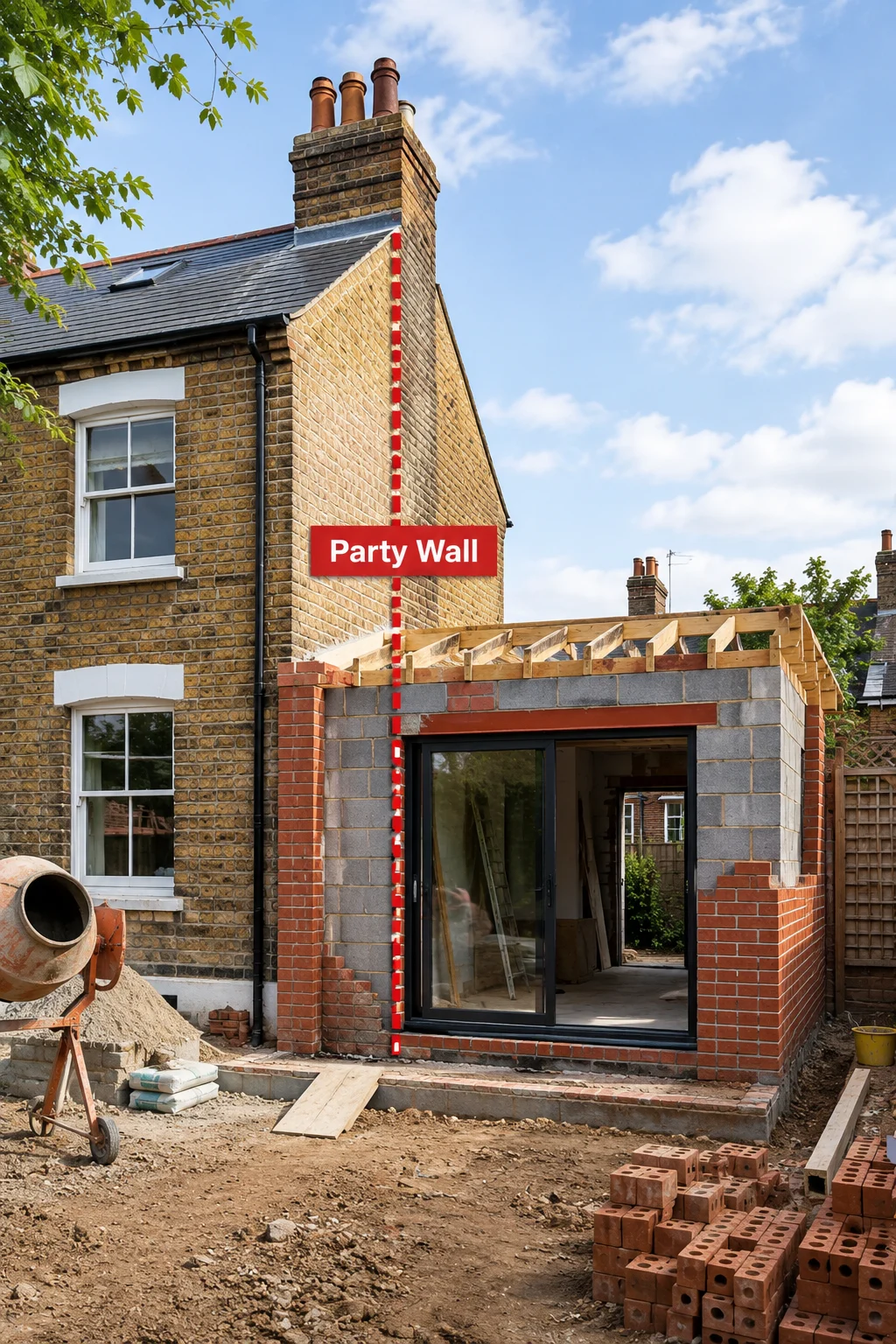 Which Works Need a Party Wall Notice for Extension Projects